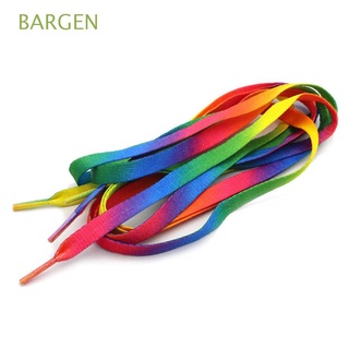 2PCS Rainbow Multi-Color Flat Shoe Laces Shoelaces Strings for Unisex Sneaker \ 