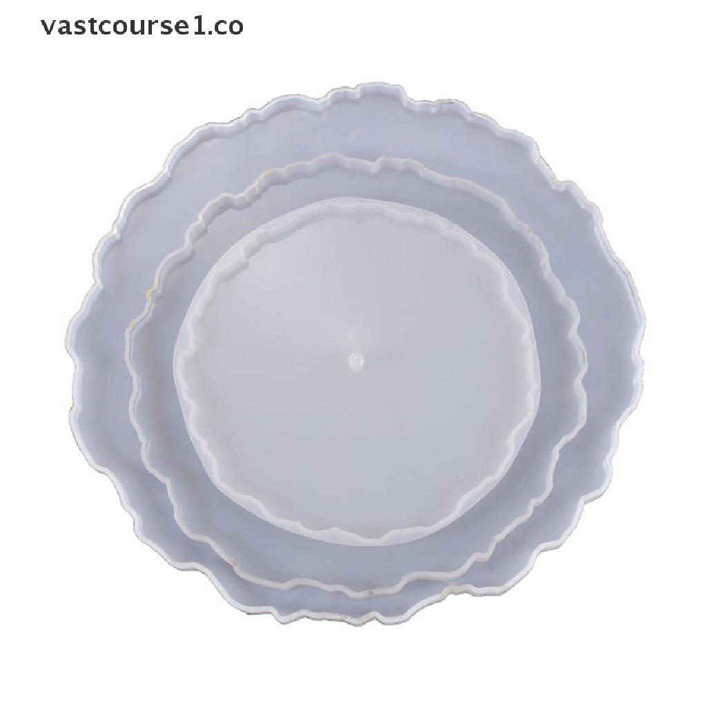 Image of VV Irregular Round Fruit Disc Tray Resin Silicon Mold DIY Coaster Epoxy Mould Craft CO #6