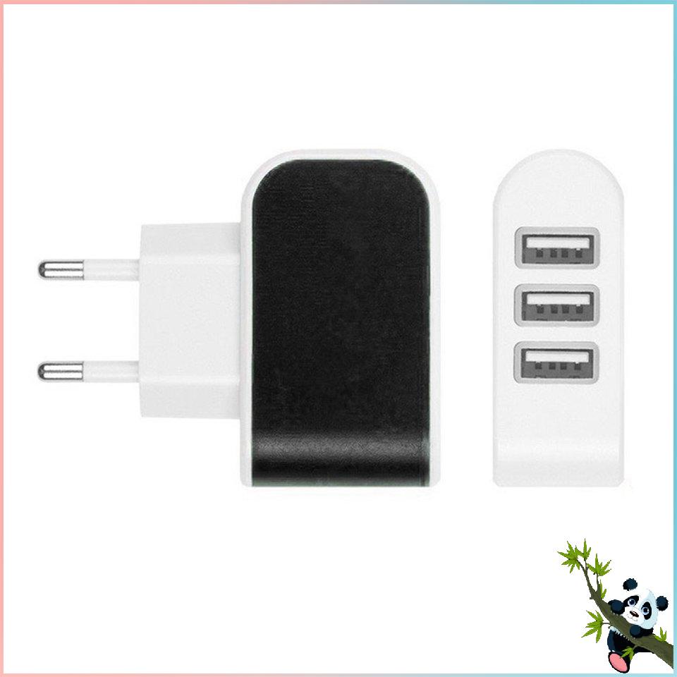 Image of Universal Candy Color 3USB Charger Travel Wall Charger Adapter Smart Mobile Phone Power Supply Charger for Tablets EU #6