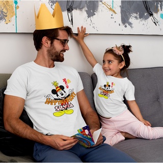 Camiseta Mickey Mouse cumpleaños familia novio niños camiseta personalizada disfraz de cumpleaños #1