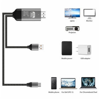 Image of thu nhỏ Adaptador de Cable de carga tipo C a HDMI HDTV para Samsung Galaxy S10 S9 Note 9 #4