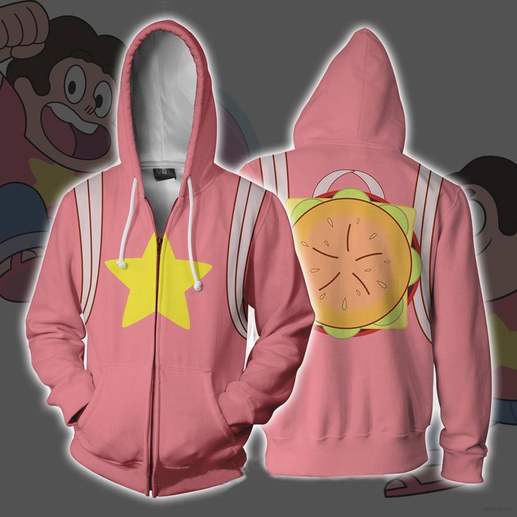 YT3 Steven Universe Sudadera Con Capucha Cremallera Cosplay Abrigo Manga  Larga Ropa Halloween Cuarzo TY3 | Shopee Colombia