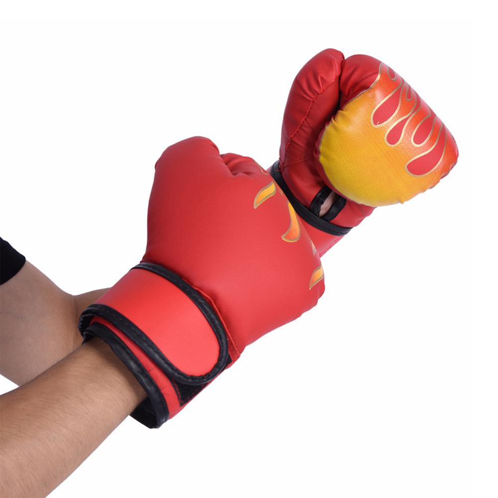 Guantes De Boxeo Para Niños Entrenamiento Punzonado Kickboxing Transpirable PU 