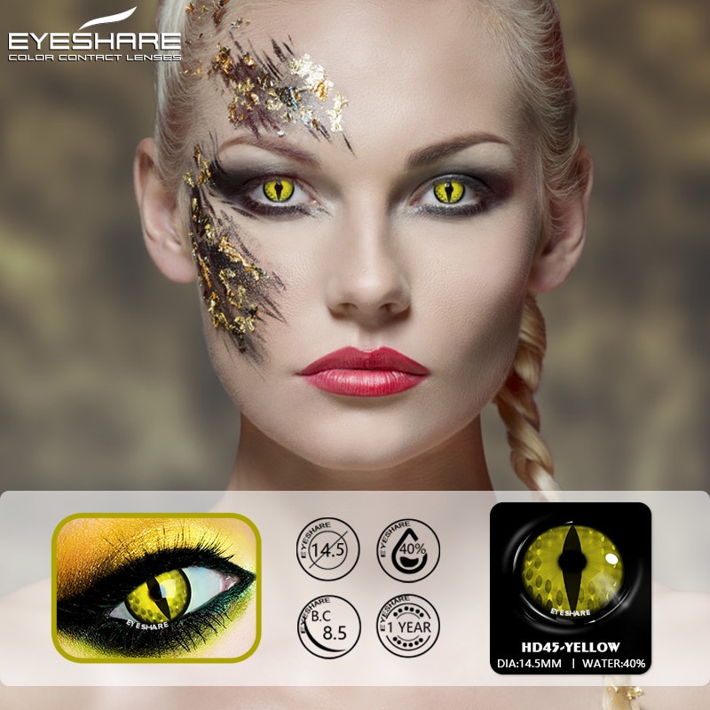 EYESHARE Color Contact Lenses For Eyes 1Pair Anime Cosplay Colored Lenses Blue Green Halloween | Shopee Colombia EYESHARE Color Contact Lenses For Eyes 1Pair Anime Cosplay Colored Lenses Blue Green Halloween | Shopee Colombia