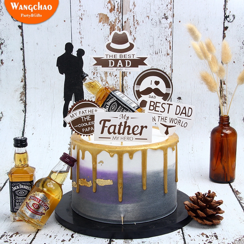 Feliz Día Del Padre Decoración De Tartas Mejor Papá Héroe Tema Fiesta De  Cumpleaños | Shopee Colombia