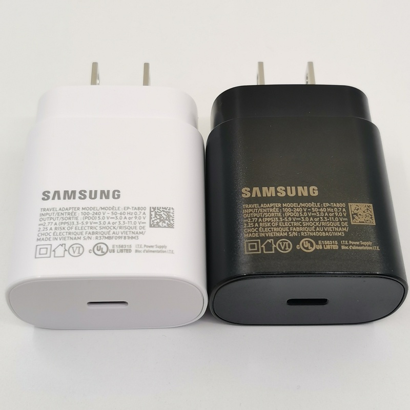Samsung 25W Enchufe De Ee . Uu Cargador Rápido PD Adaptador De Carga Súper Rápida 3A Tipo C Para Galaxy S20 Note 20 Ultra 10 Plus S20FE M51 A71 A80