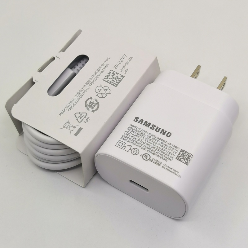 Samsung 25W Enchufe De Ee . Uu Cargador Rápido PD Adaptador De Carga Súper Rápida 3A Tipo C Para Galaxy S20 Note 20 Ultra 10 Plus S20FE M51 A71 A80