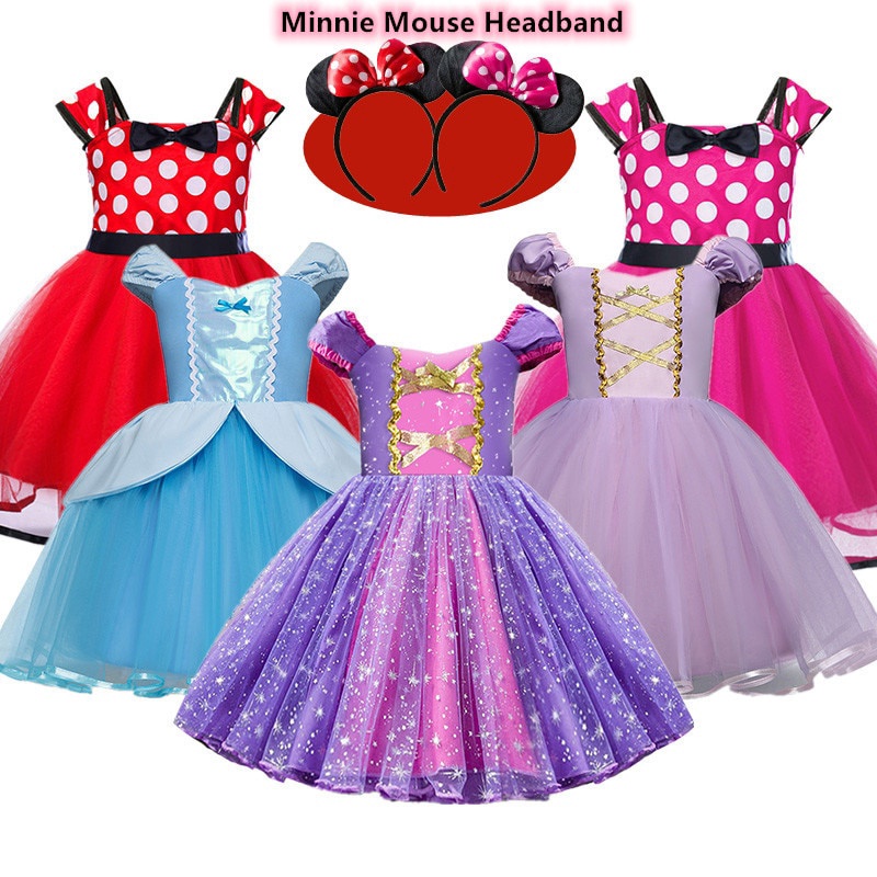 Verano bebé niña vestido sofía princesa vestido Minnie Mouse disfraces niños  Halloween Cosplay vestido para niñas niño vestido de fiesta | Shopee  Colombia