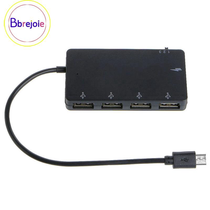 Image of Adaptador de Cable Hub Micro USB de carga de alimentación OTG de 4 puertos para tableta de teléfono Android #3