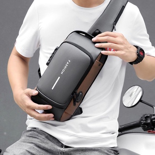 Bandolera Para Hombre Mochila Viaje Cartera Bolso de Hombro Antirrobo