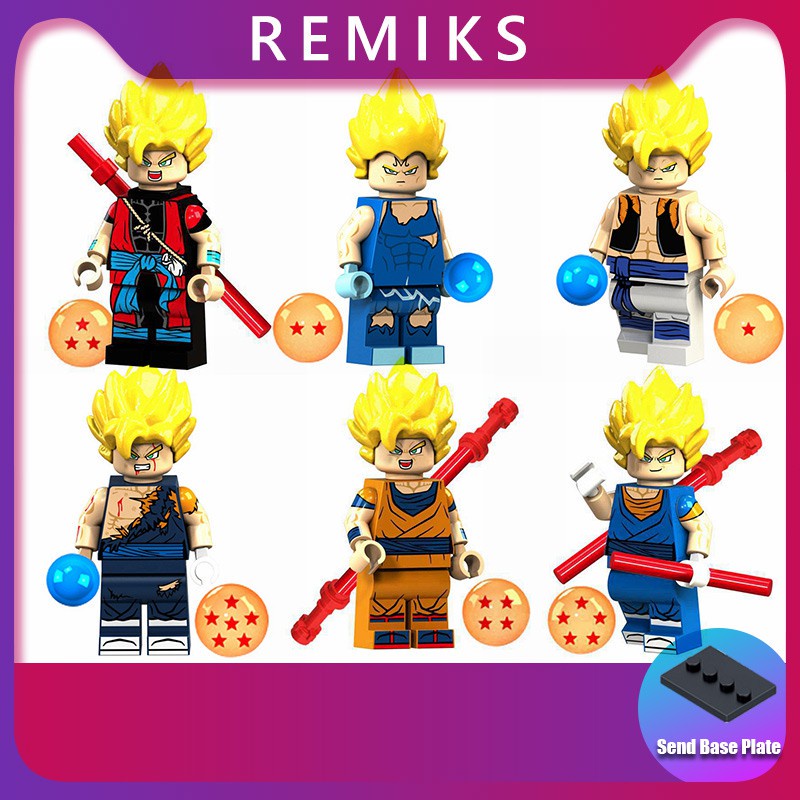 Minifiguras De Anime De Dragon Ball Compatible Con Super Heroes Son Goku  Vegeta Juguetes De Bloques De Construcción XP021-XP026 | Shopee Colombia