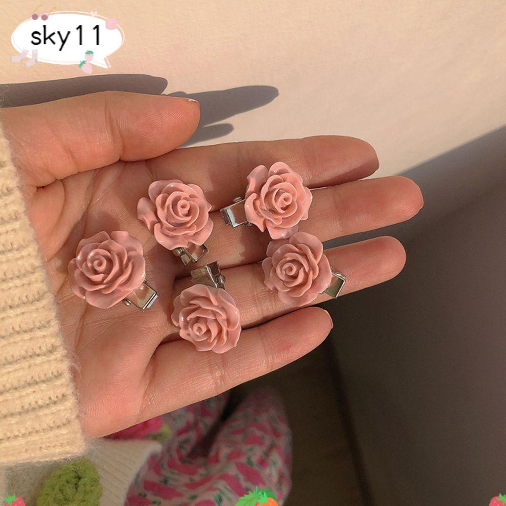 SKY 5 Pzs Pinzas Para El Cabello Lindo Mini Rosa Flor Niñas Peinado  Headwear | Shopee Colombia