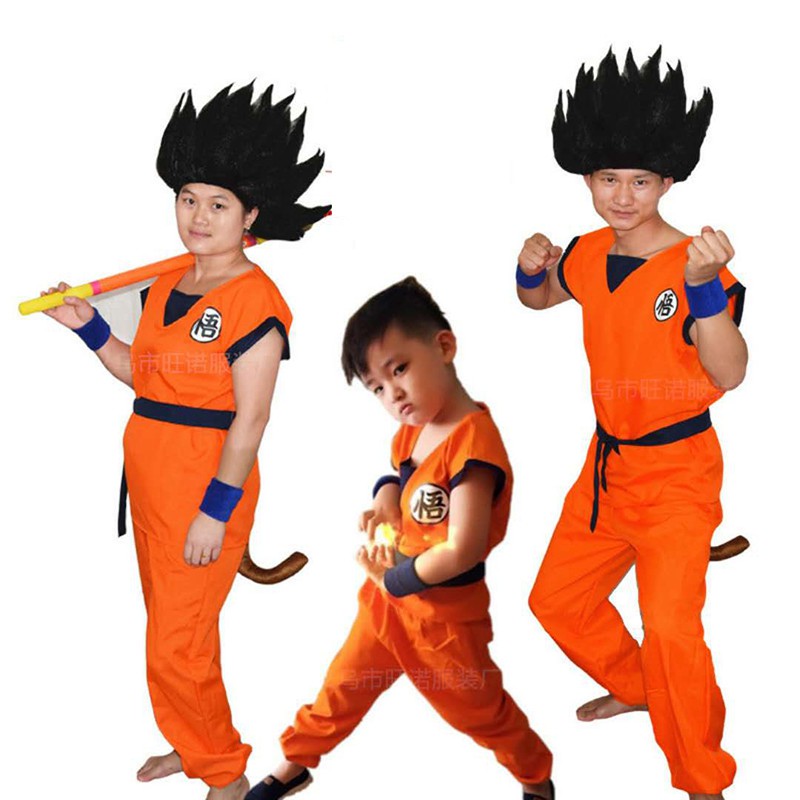 Traje De disfraz De Dragon Ball Son Goku Traje De entrenamiento De ropa  para niños sin costuras | Shopee Colombia