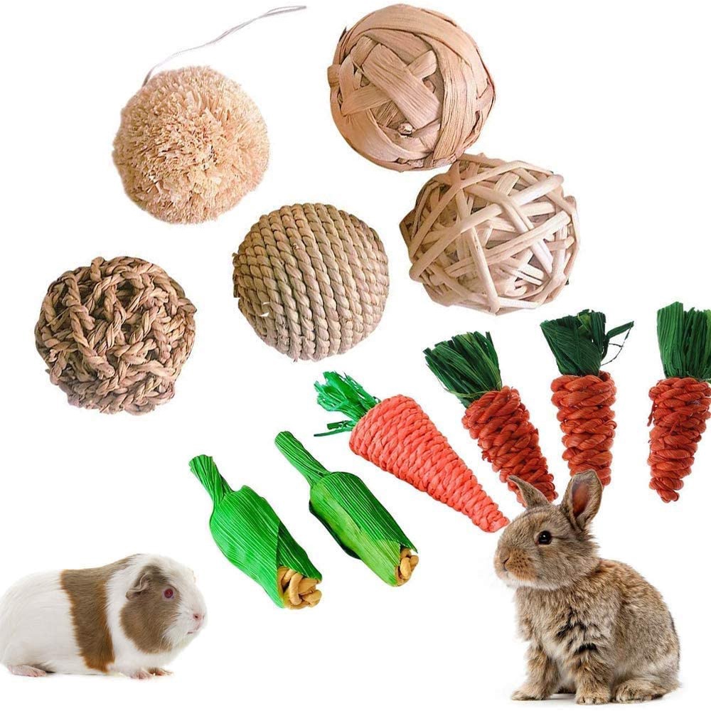 Juguete para conejos mascota diseño de árbol con zanahorias colgantes Rosewood Small 