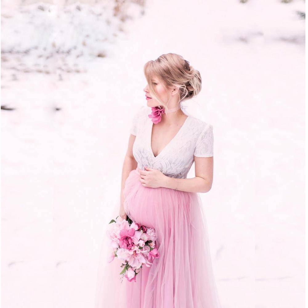 Gasa Maternidad Vestidos Largos Fotografía Props Embarazo Vestido Para  Sesión De Fotos Maxi Para Mujeres Embarazadas Ropa | Shopee Colombia