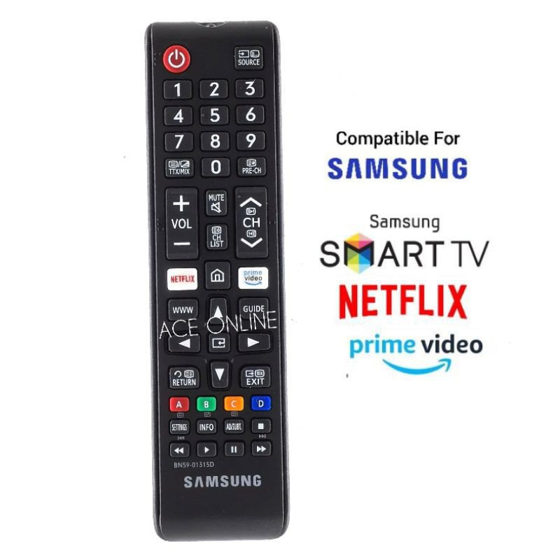 Samsung 4K Smart TV Control Remoto BN59-01315D Compatible Con UA43RU7100W , UA50TU7000 UA50RU7100W , UA55RU7100W . 32 Pulgadas 40 43 49 50 55 58 59 65 #1