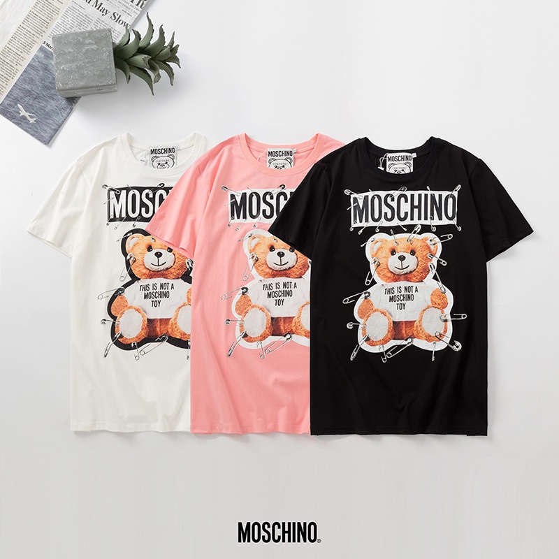 Nueva Moda MOSCHINO Oso Camisetas Pueden Usarlo Talla S-XXL Diseñador  Camiseta De Lujo Marca Ángeles Ropa spray Carta Manga Corta Primavera  Verano Marea | Shopee Colombia