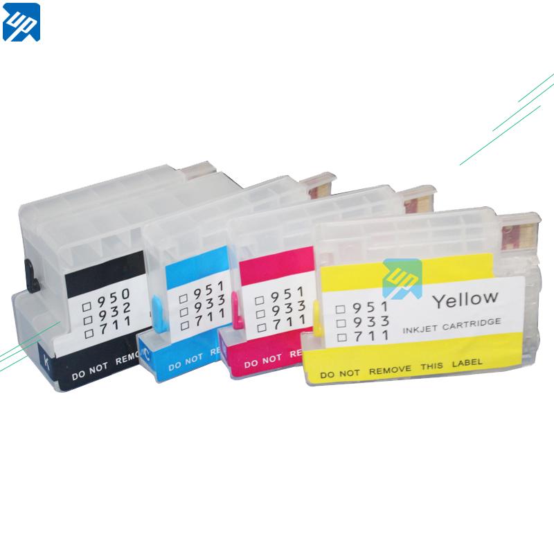 cartuchos de tinta recargables para impresora hp 932 933 para hp 6600 6100 6700 7110 7610 7612 con chip permanente #7