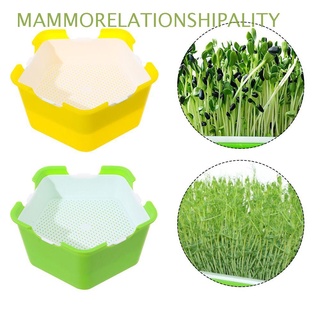 Image of MAMMORELATIONSHIPALITY Home Garden Grow Nursery Pots Soilless Cultivation Plant Box Seed Sprouter Tray Hydroponic Tray Nursery Paper Gardening Supplies Outdoor Indoor Sprout Pot/Multicolor