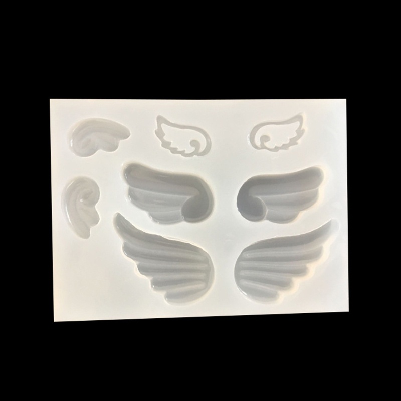 Image of QW Moldes De Silicona 3D De Ala De Ángel Fondant Molde Transparens Colgante Fabricación De Suministros De Cocina Herramientas De Hornear Caramelo Jabón #3