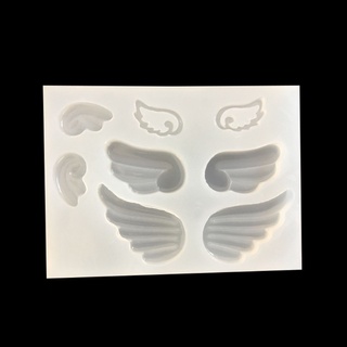 Image of thu nhỏ QW Moldes De Silicona 3D De Ala De Ángel Fondant Molde Transparens Colgante Fabricación De Suministros De Cocina Herramientas De Hornear Caramelo Jabón #3