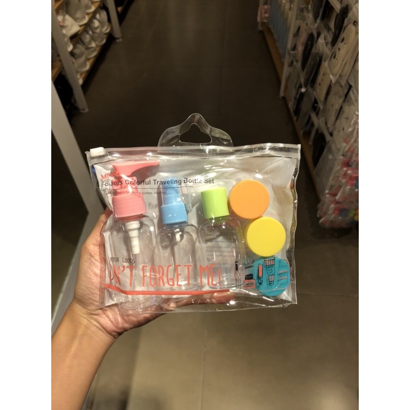 (más Barato) KIT de viaje MINISO viaje botella SET Colorfull accesorios cosméticos MINI botellas pequeñas #2