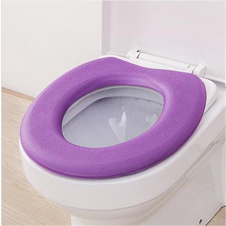 Dynamovolition Color sólido Adhesivo mágico Cuarto de baño WC Closestool Pad Lavable Suave y cálida Funda de Asiento Almohadillas Cojín Mat 