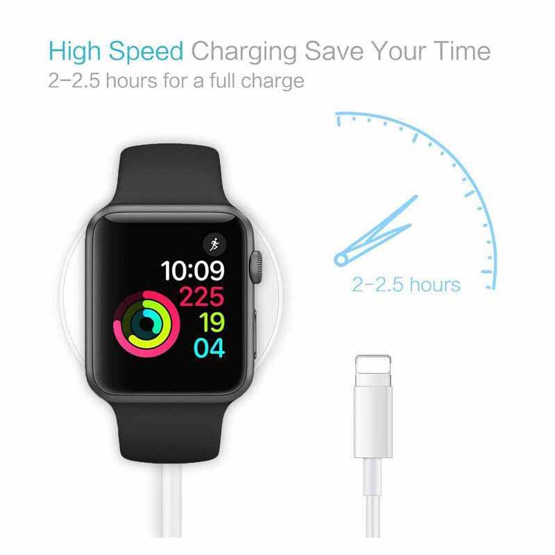 2 in 1 USB Magnetic Watch Charger Dock Charging Cable for iPhone iPod iPad iWatch