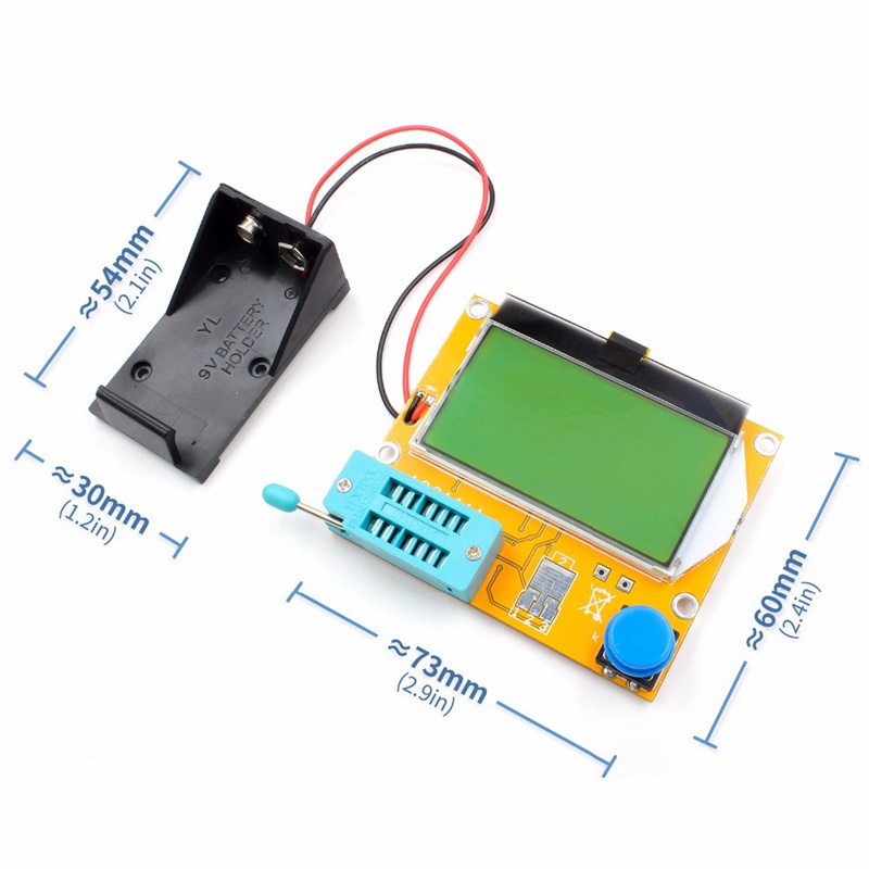 imagerie résistance diode Multifonctionnel testeur de Transistor Mosfet LCD pour LCR-t4 12864 Mega328 ESR Transistor testeur de résistance diode Condensateur Mosfet 