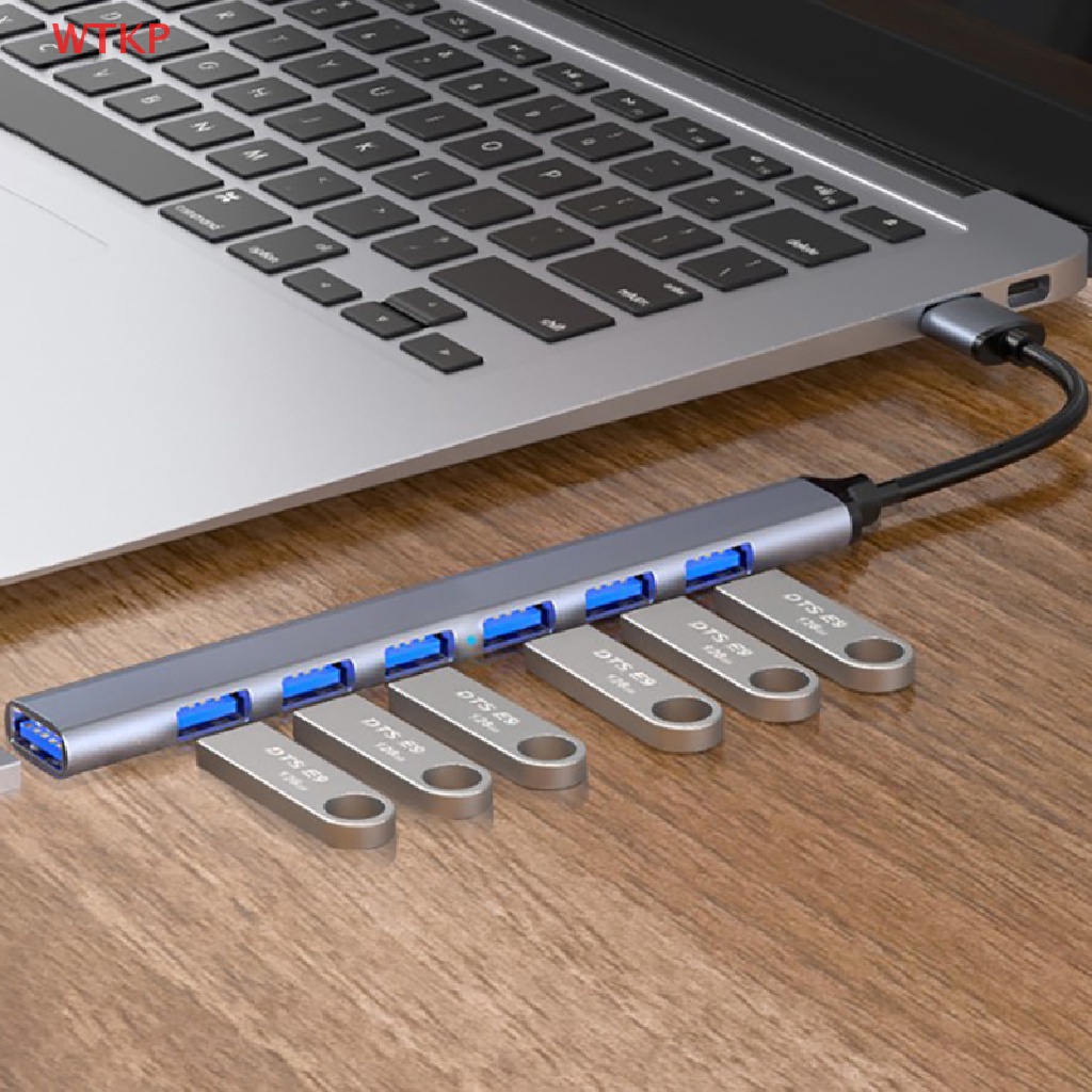 Image of (WTKP) USB C HUB 3.0 Tipo 3.1 3/4 Puertos Multi Splitter Adaptador OTG Para Macbook Pro 13 15 Air Mi HUAWEI PC Accesorios #3