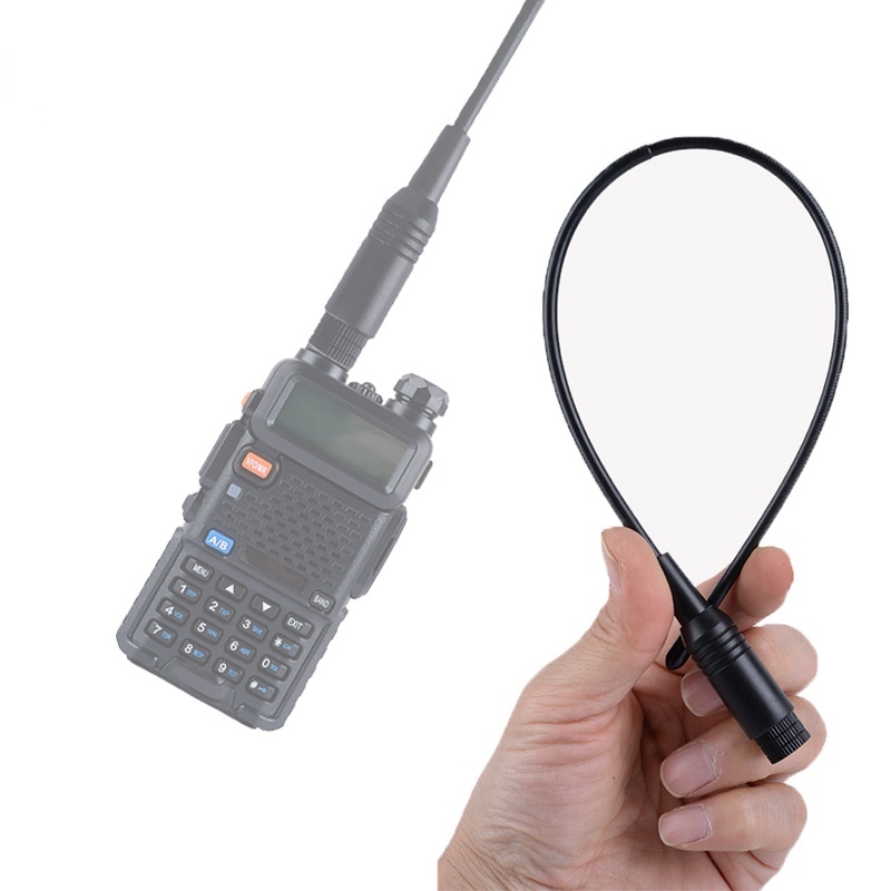 TNP NA-771S SMA Hembra De Doble Banda De Alta Ganancia Walkie Talkie Antena Suave Látigo VHF UHF Radio