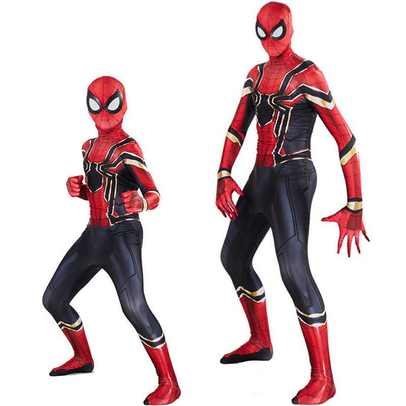 spider-man homecoming iron spiderman traje de superhéroe adulto niños  disfraz de halloween fiesta cosplay mono | Shopee Colombia