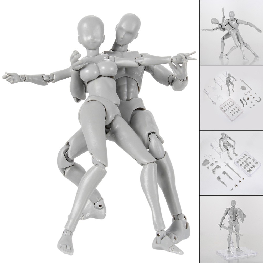 Modelo Soportes Para Dibujar Pintura Gidenfly Figura de acción Modelo 2.0 Body Kun Doll PVC Body-Chan DX Set Dibujo Maniquíes Con Varios Gestos De Juguete 