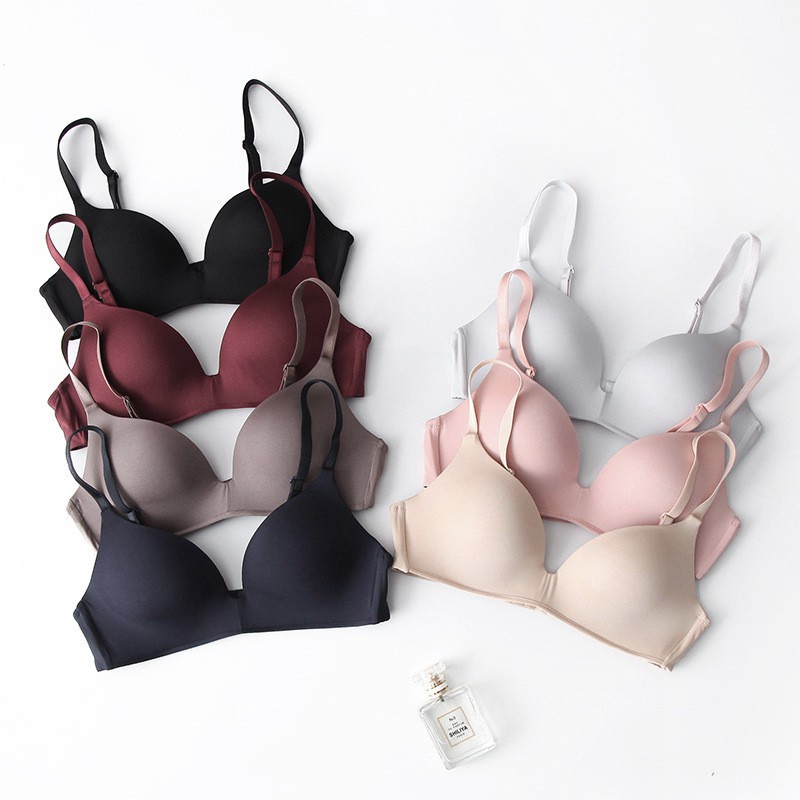 Verano Ligero Y Pequeño Pecho Recogido Chica Confort Sujetador simple  Mujeres sexy Ropa Interior | Shopee Colombia