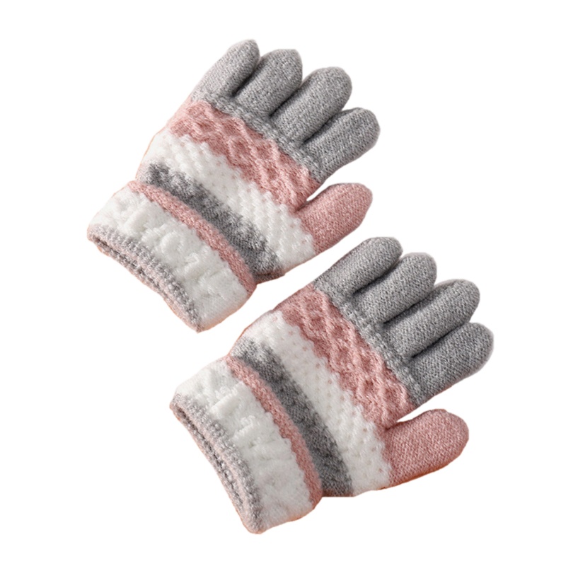 cálidos a rayas unisex con dedos completos guantes de punto unisex coloridos 6 pares de guantes de punto para niños de Boyatong para niños para invierno 