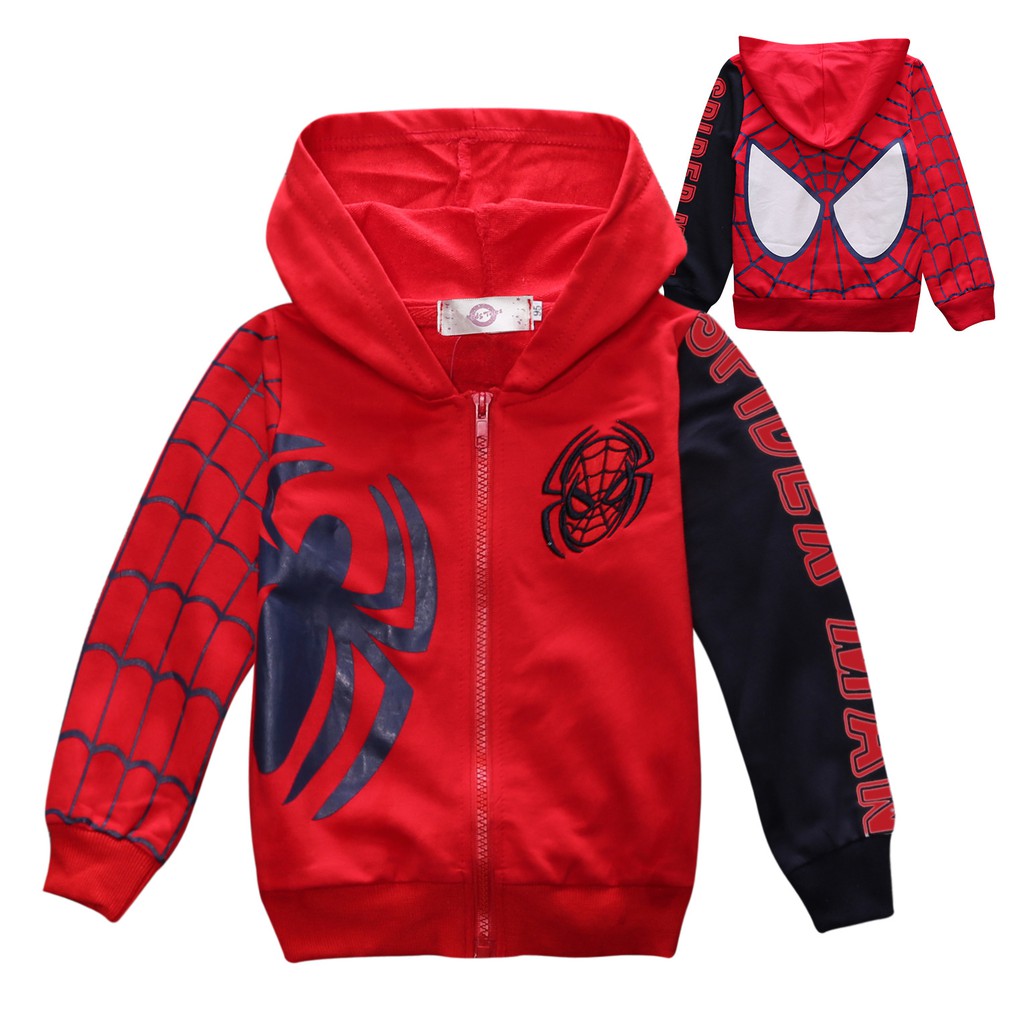 Otoño 2021 nueva chamarra de los niños bebé Spiderman chamarra chamarra de  algodón niño de dibujos animados chamarra niño con capucha sudadera chamarra  | Shopee Colombia