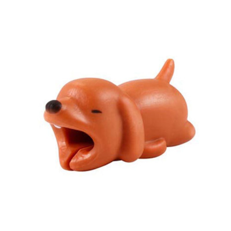 Gespout 1PCS Cable de Dibujos Animados Protector Animal línea de Datos Protectora Enrollador Protector de Cable de Datos Anti-Rotura Size 4 ajolote 2cm 1.8