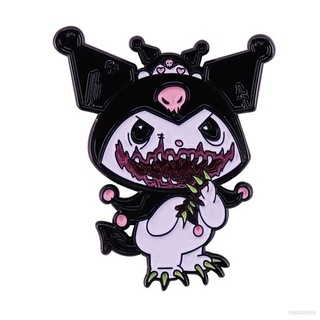 Image of ST1 Anime Devil Kuromi Insignia Lindo Metal Broche Bolsa Colgante Pin Accesorios De Moda Regalos