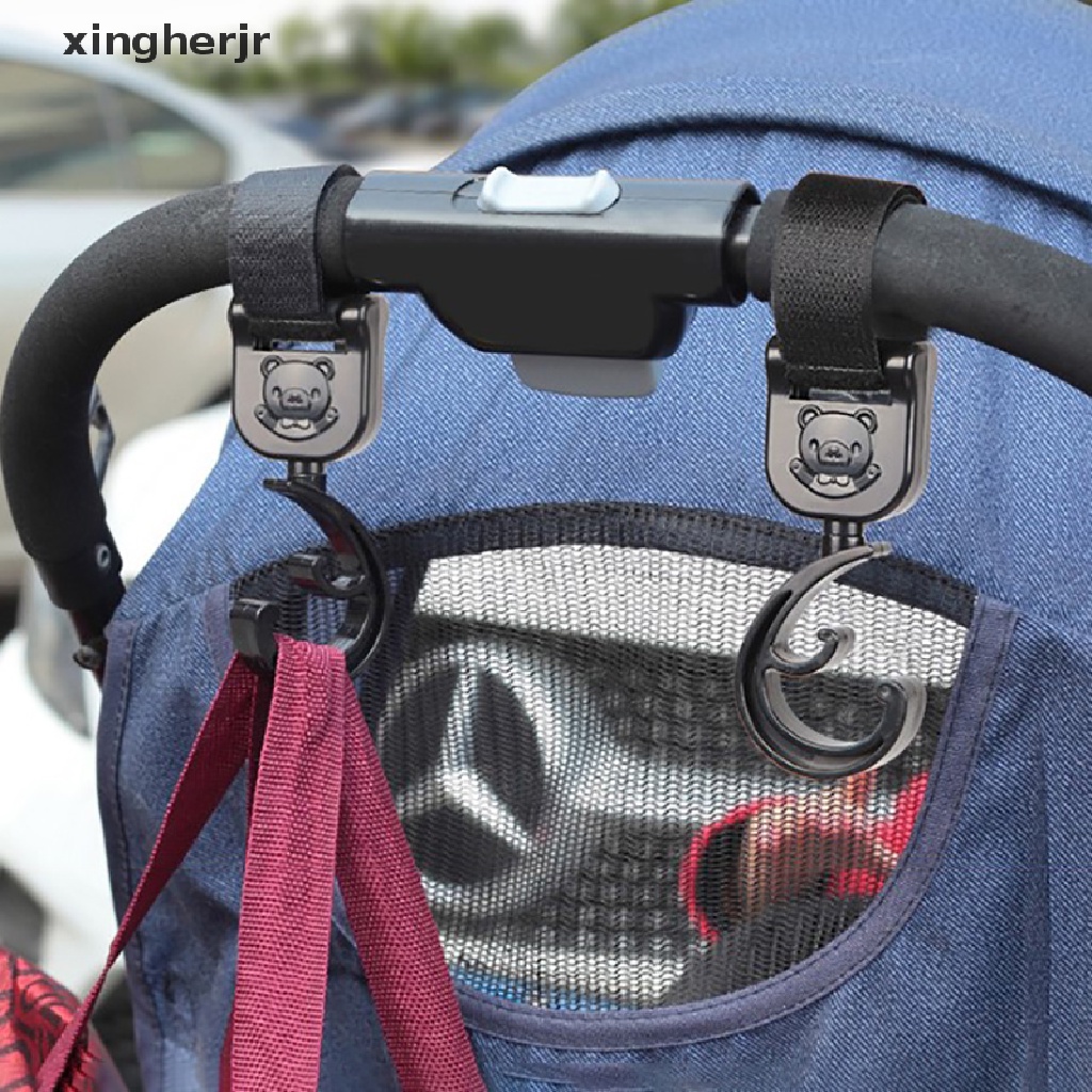 Xhjr 2PCS Cochecito De Bebé Gancho Multiusos Accesorios De 360 Grados Rotag Ganchos Colgantes Bolsa Soporte Para Infantil Y Carro De Compras QDD #8