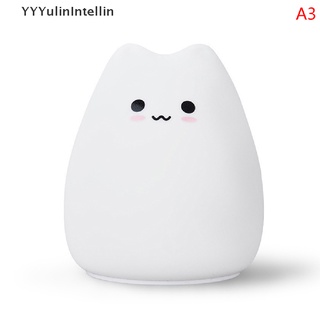Mansión efectivo Valiente YLCO Cute LED Night Light Silicone Touch Sensor 7 Colors Cat Night Lamp HOT  | Shopee Colombia