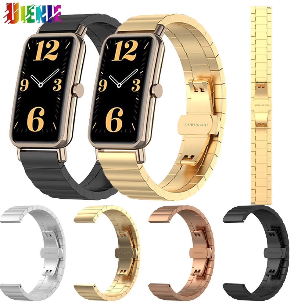 Correa De Acero Inoxidable De Lujo Para HUAWEI watch Fit Mini Pulsera De Repuesto talkband B6/B3 band #9