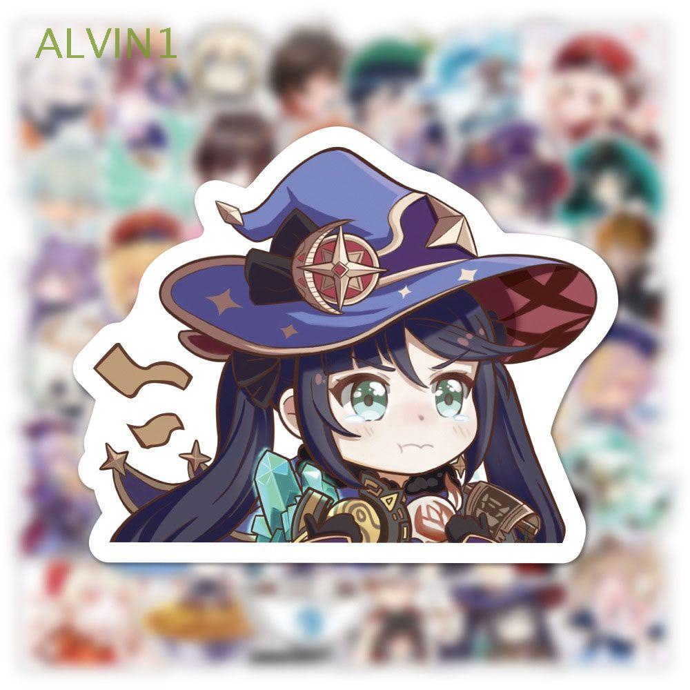 ALVIN1 Mini Genshin Impact Stickers Label Diary Decals Genshin Impact