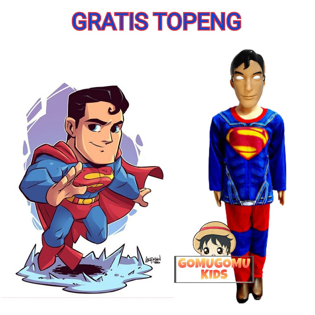 Disfraz de superhéroe niños Superman modelo máscara gratis | Shopee Colombia