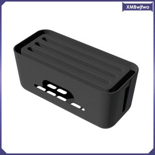 Image of [Xmbwjfwo] Caja De Gestión De Cables Protector De Sobretensiones Soporte Estuche De Almacenamiento Para TV USB Hub