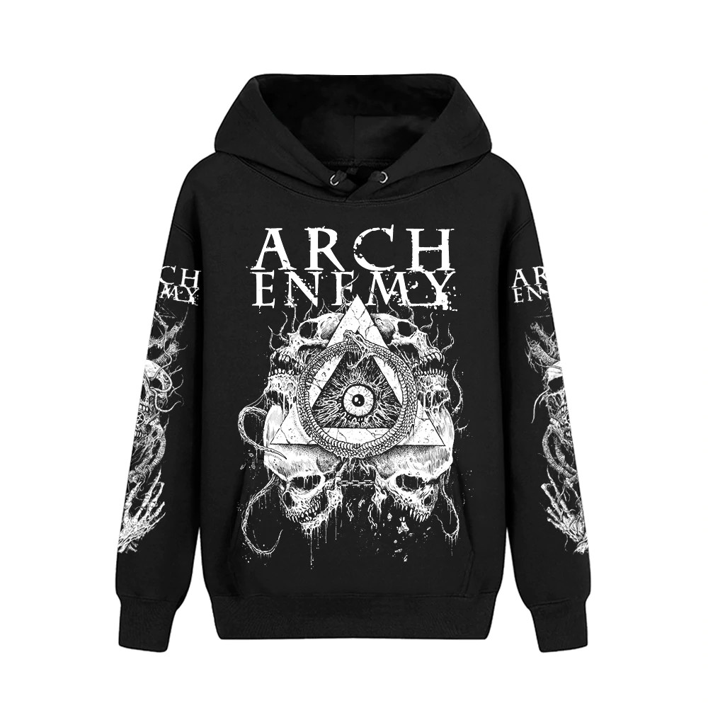 Diseños Suecia Arch Enemy Cotton Rock Sudaderas Con Capucha Hoddie Punk Heavy Death Metal Negro Hombres Pollover Calavera Demon Sudadera | Shopee Colombia