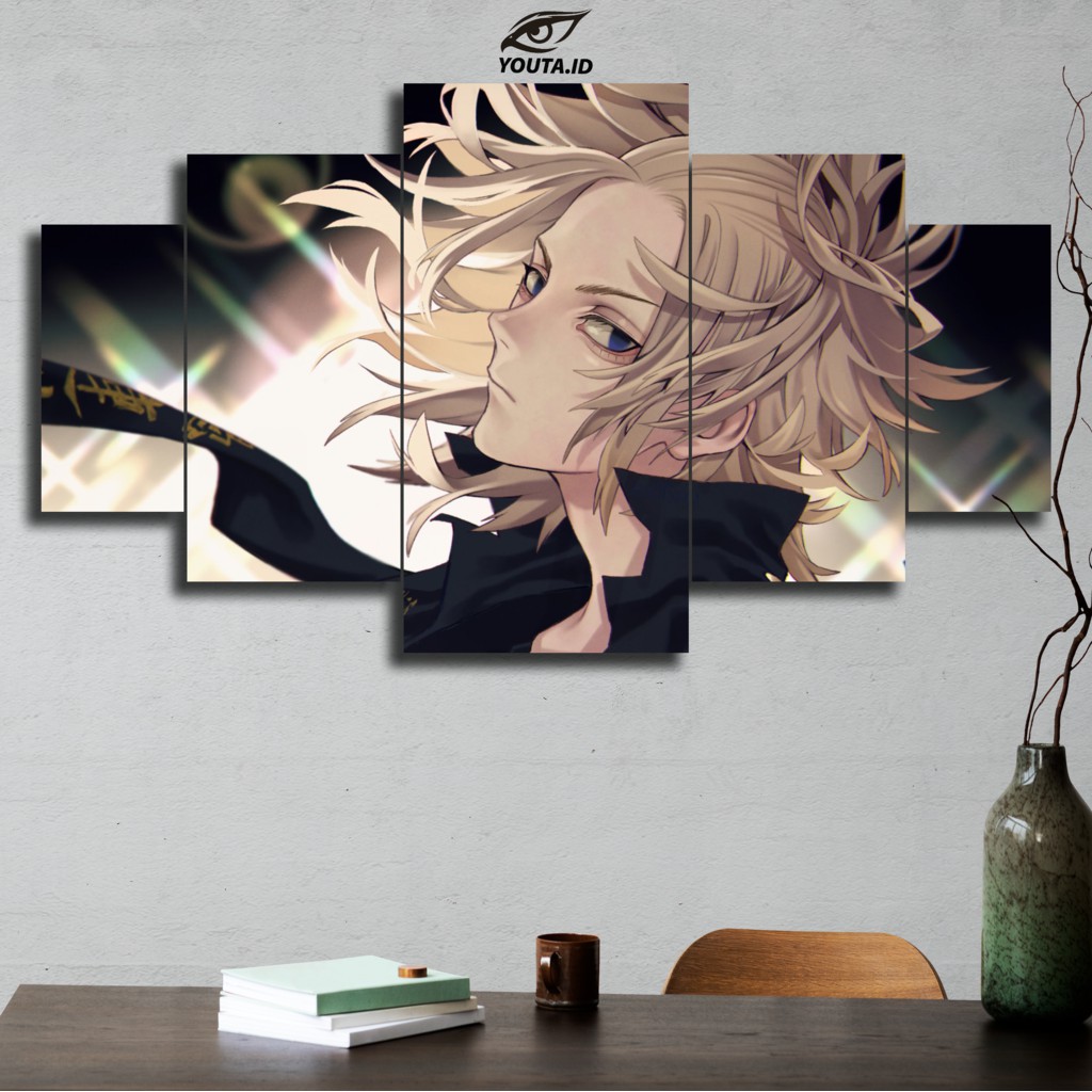 20 x 30 cm diseño moderno de decoración de dormitorio familiar para familiares y amigos Tokyo Revengers Póster de lona de anime 
