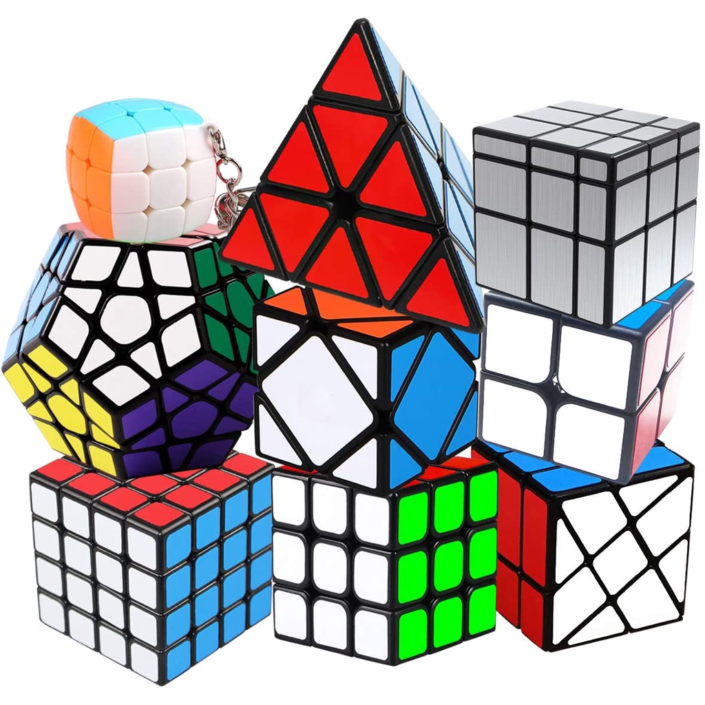 Rubiks Cube Speed Cube 3x3 2x2 Set Mágico rápido suave 3D Rompecabezas Divertido Juguete Regalo para Niños 