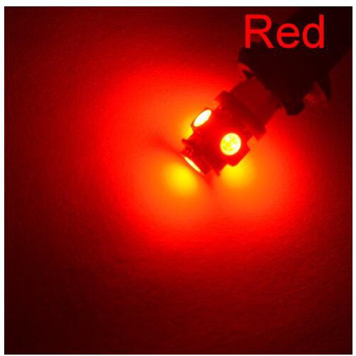 UK 10x Rojo LED T10 194 2825 168 158 Cuña Bombillas Matrícula Aparcamiento 14E 