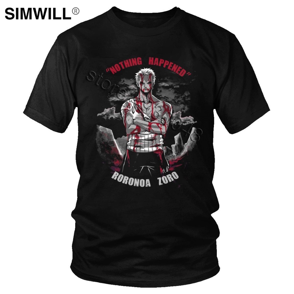 Cool Integrado Camiseta De Moda Novela Gráfica De Algodón t-Shirt De Los  Hombres De Manga Corta Anime Japonés Roronoa Zorro Regalo Creativo | Shopee  Colombia