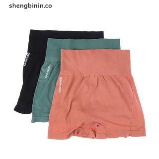 Image of shengbinin Pantalones Cortos Deportivos De Cintura Alta Para Yoga Sin Costuras